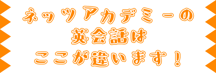 ネッツアカデミーはここが違います!